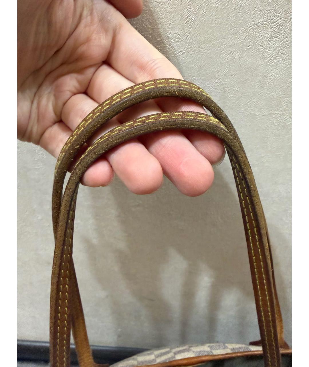 LOUIS VUITTON Белая сумка с короткими ручками, фото 7