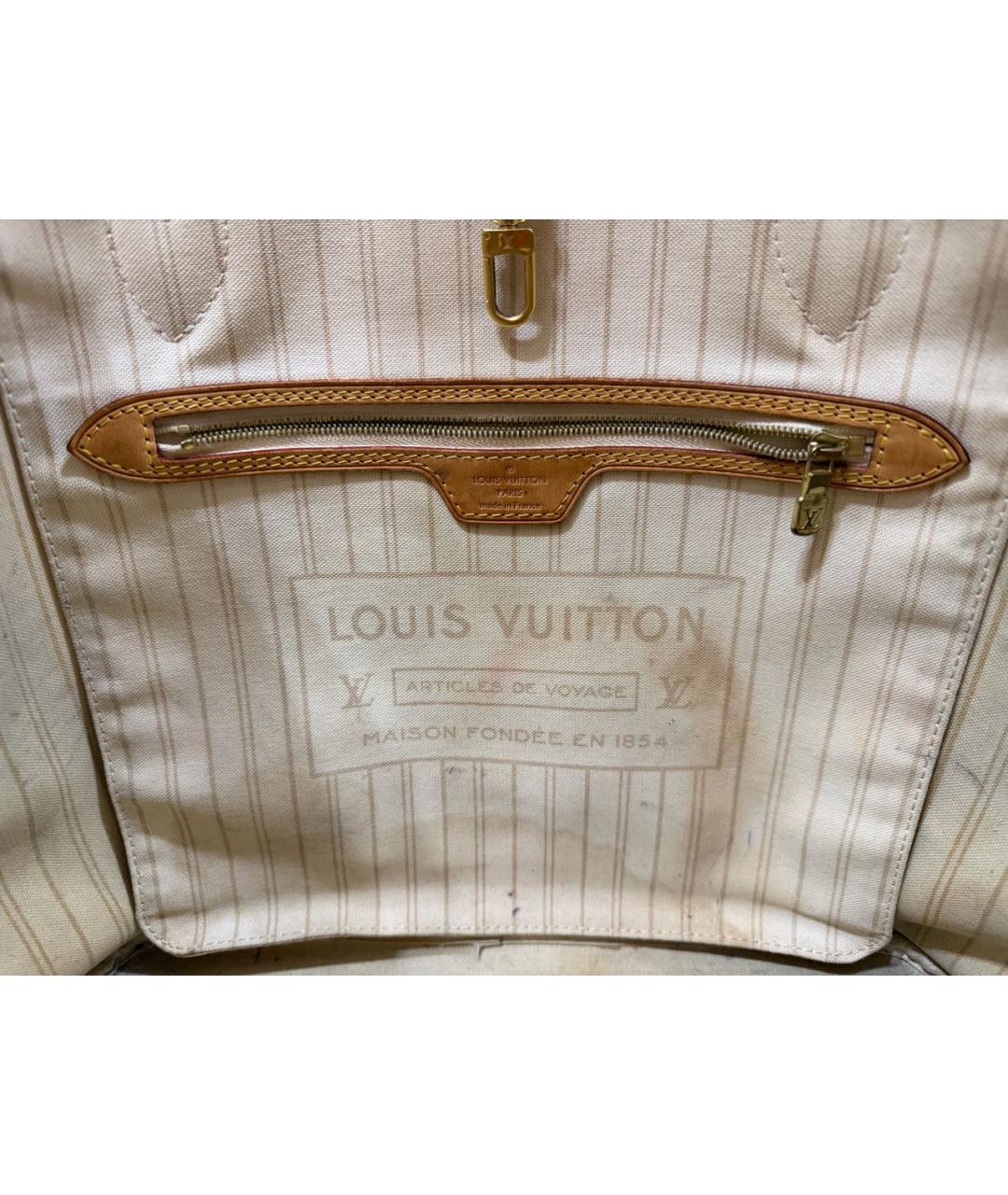 LOUIS VUITTON Белая сумка с короткими ручками, фото 4