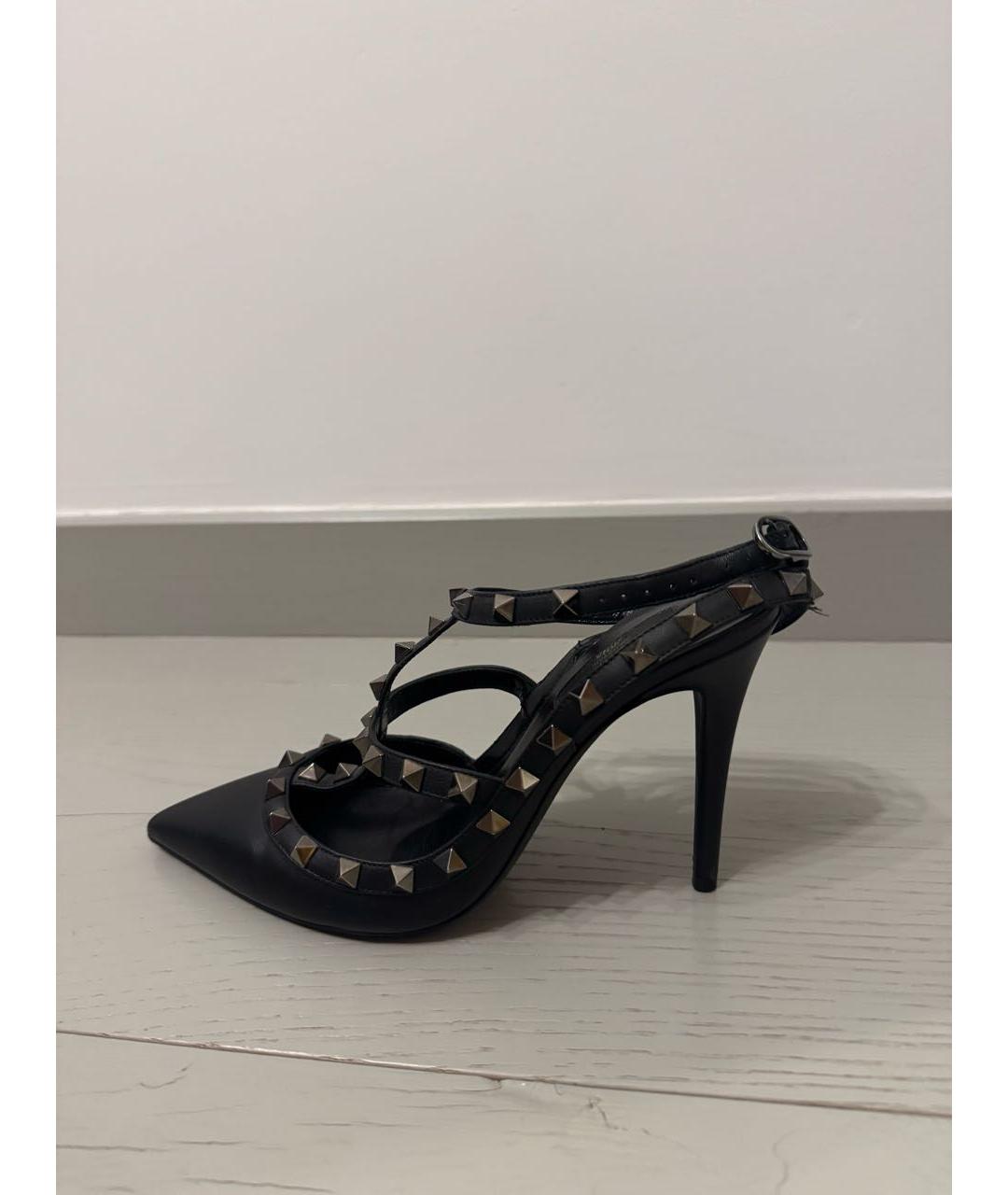 VALENTINO Черные кожаные туфли, фото 6