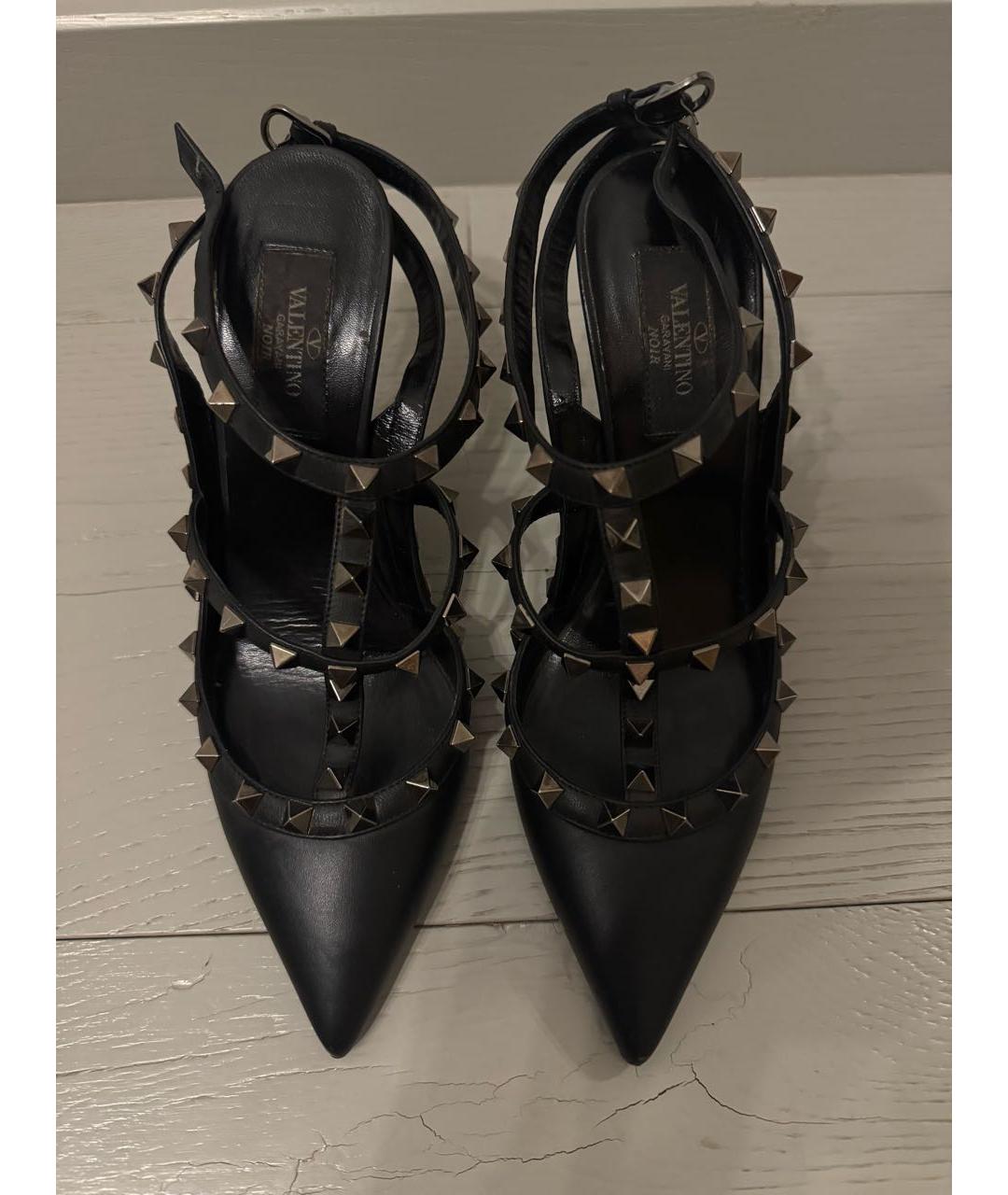 VALENTINO Черные кожаные туфли, фото 3