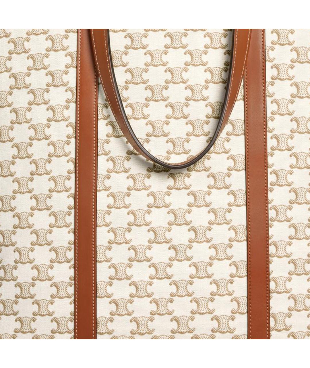 CELINE Бежевая сумка через плечо, фото 5