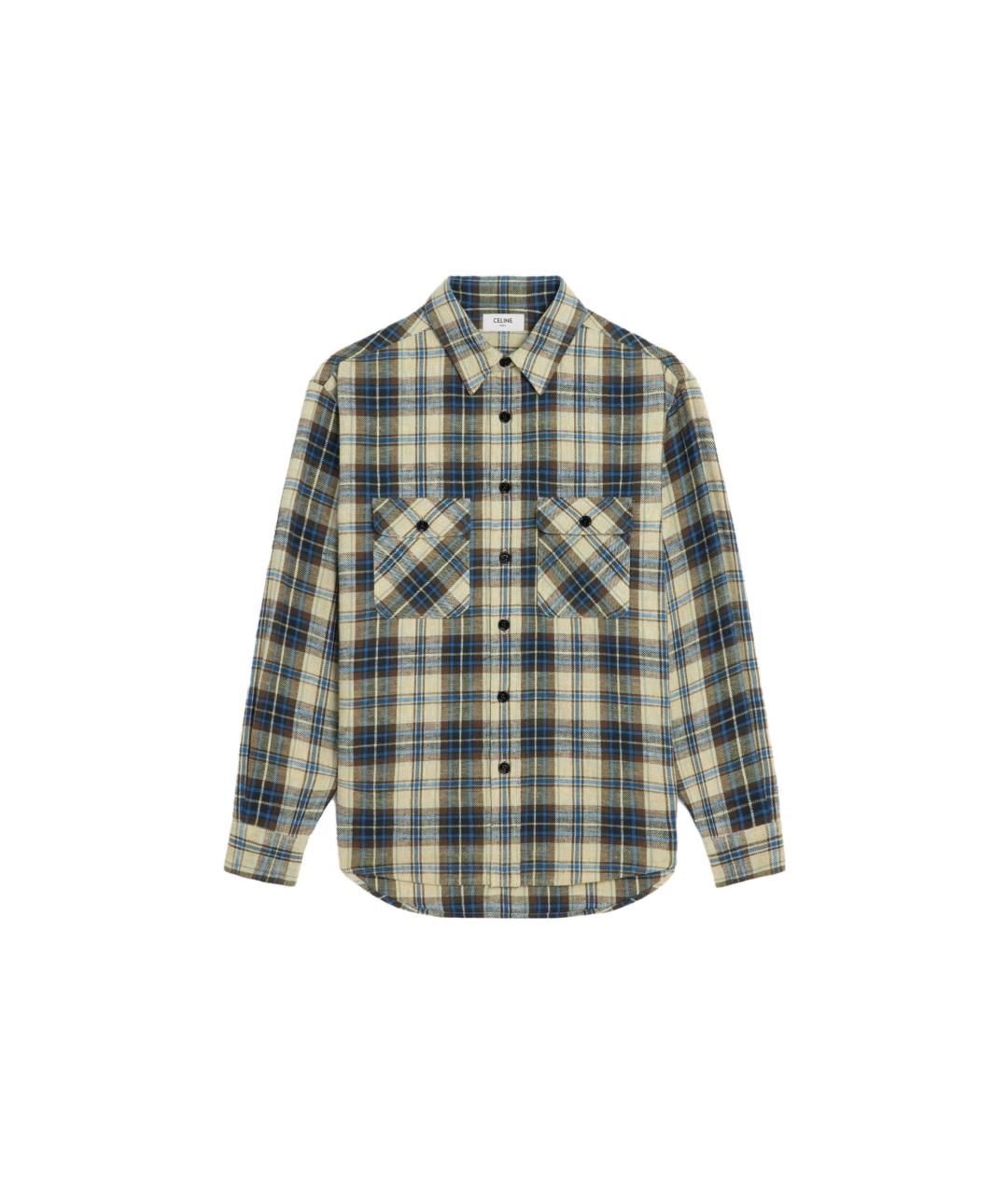 CELINE Мульти хлопковая кэжуал рубашка, фото 1