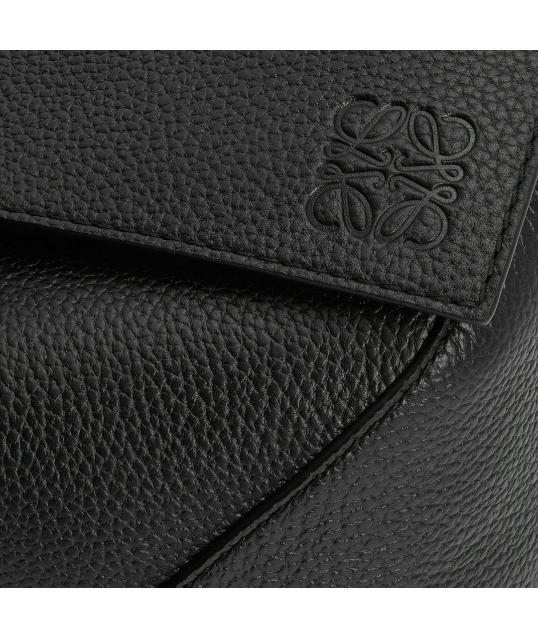 LOEWE Черная кожаная сумка на плечо, фото 8