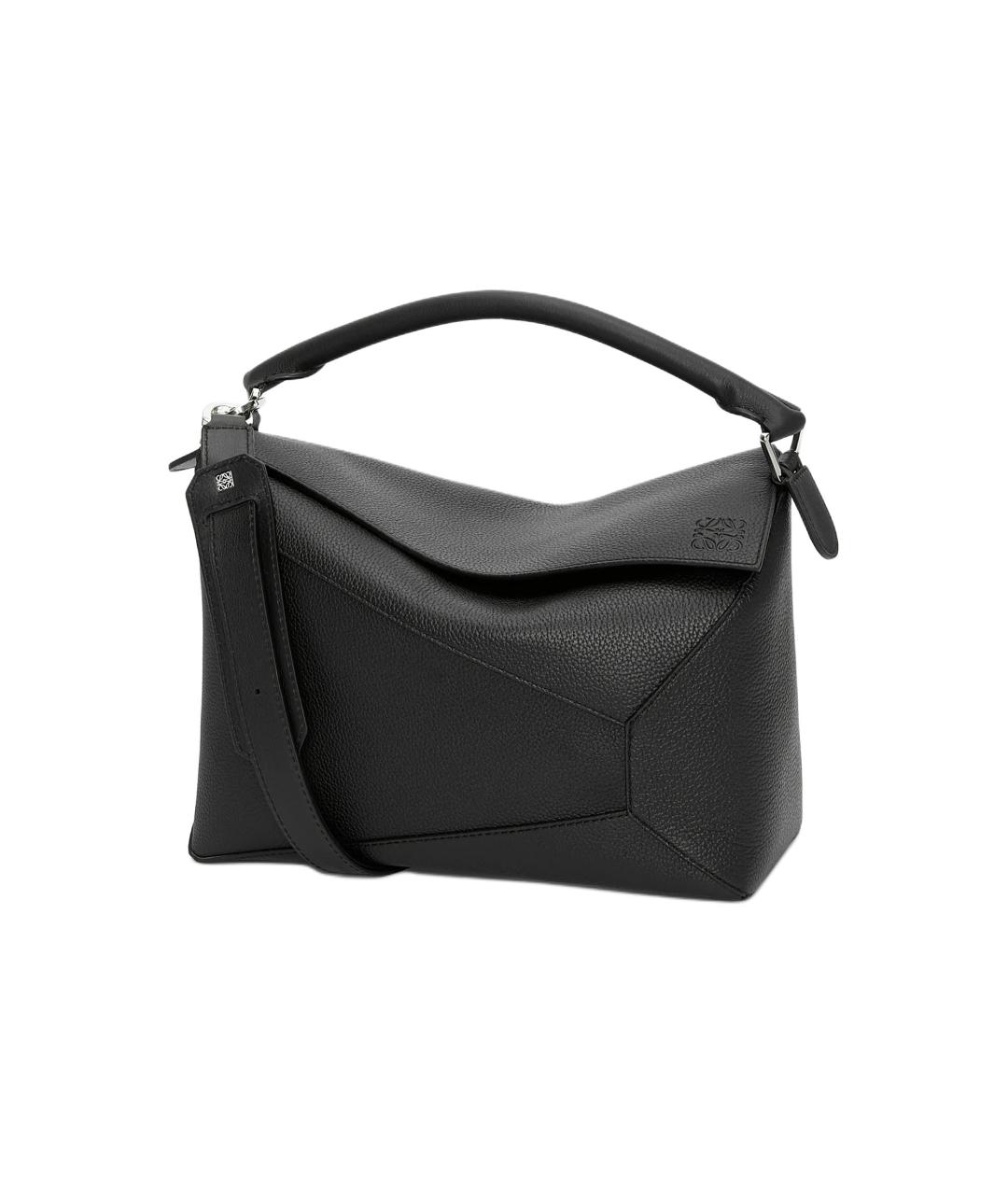 LOEWE Черная кожаная сумка на плечо, фото 1