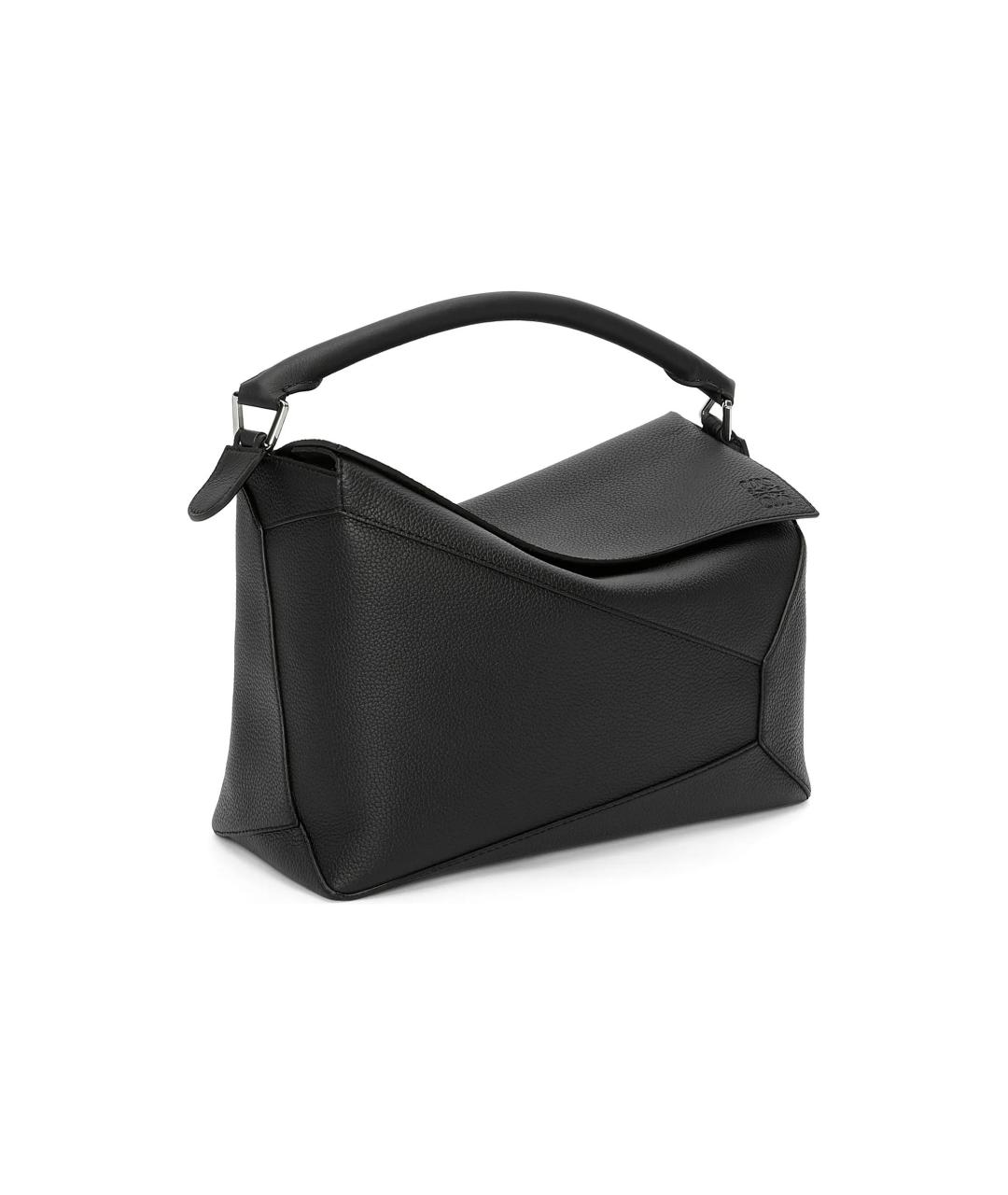 LOEWE Черная кожаная сумка на плечо, фото 4