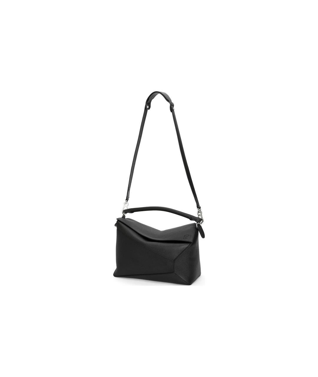 LOEWE Черная кожаная сумка на плечо, фото 3