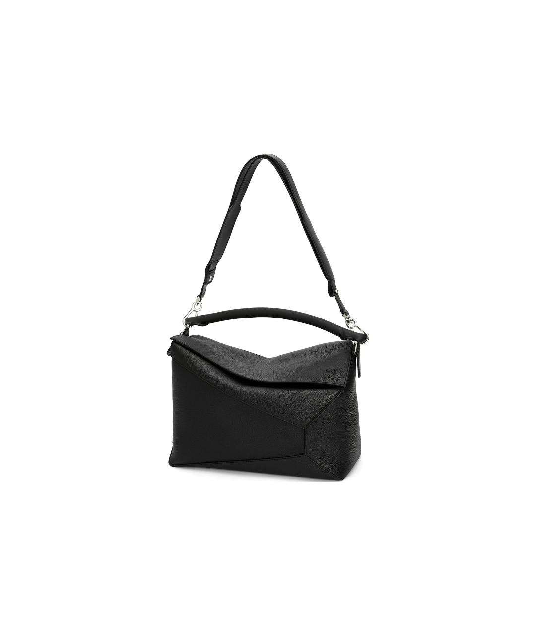 LOEWE Черная кожаная сумка на плечо, фото 2