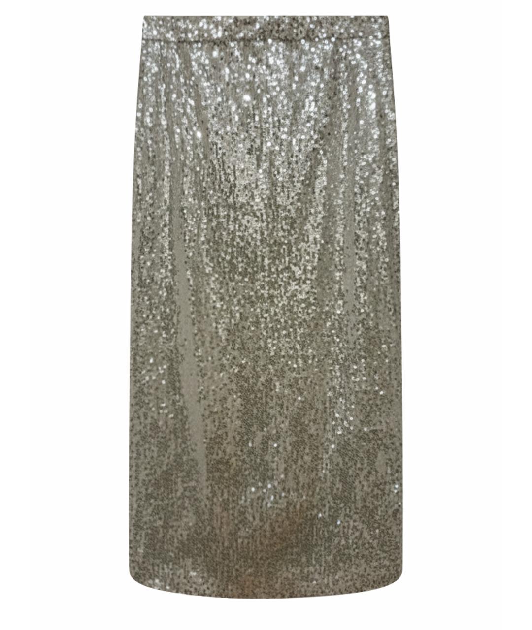 ROTATE Серебряная юбка миди, фото 1