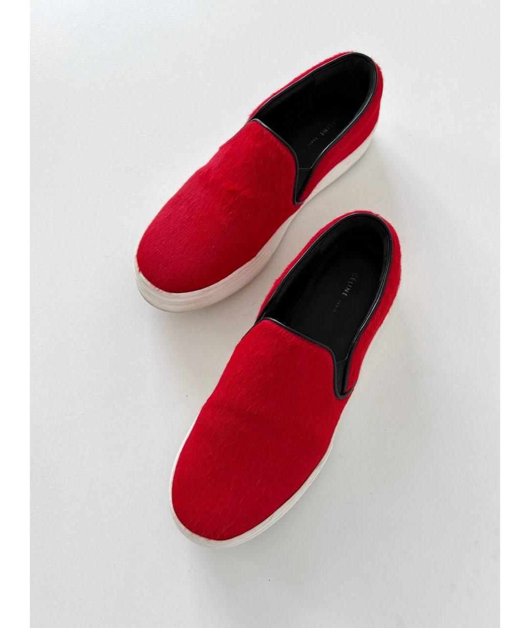 CELINE Красные слипоны, фото 6