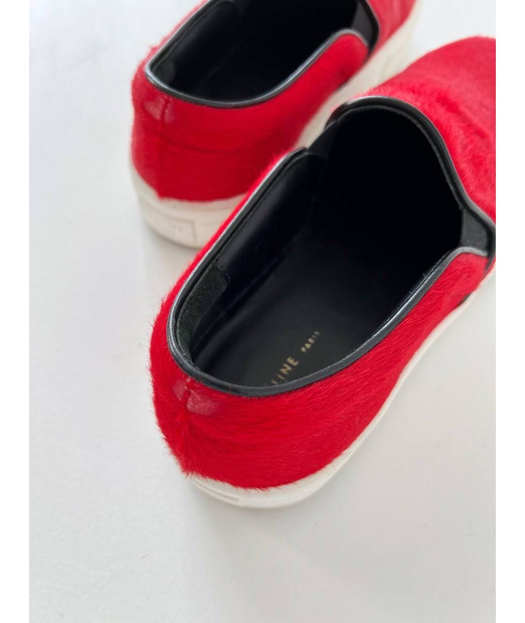 CELINE Красные слипоны, фото 7
