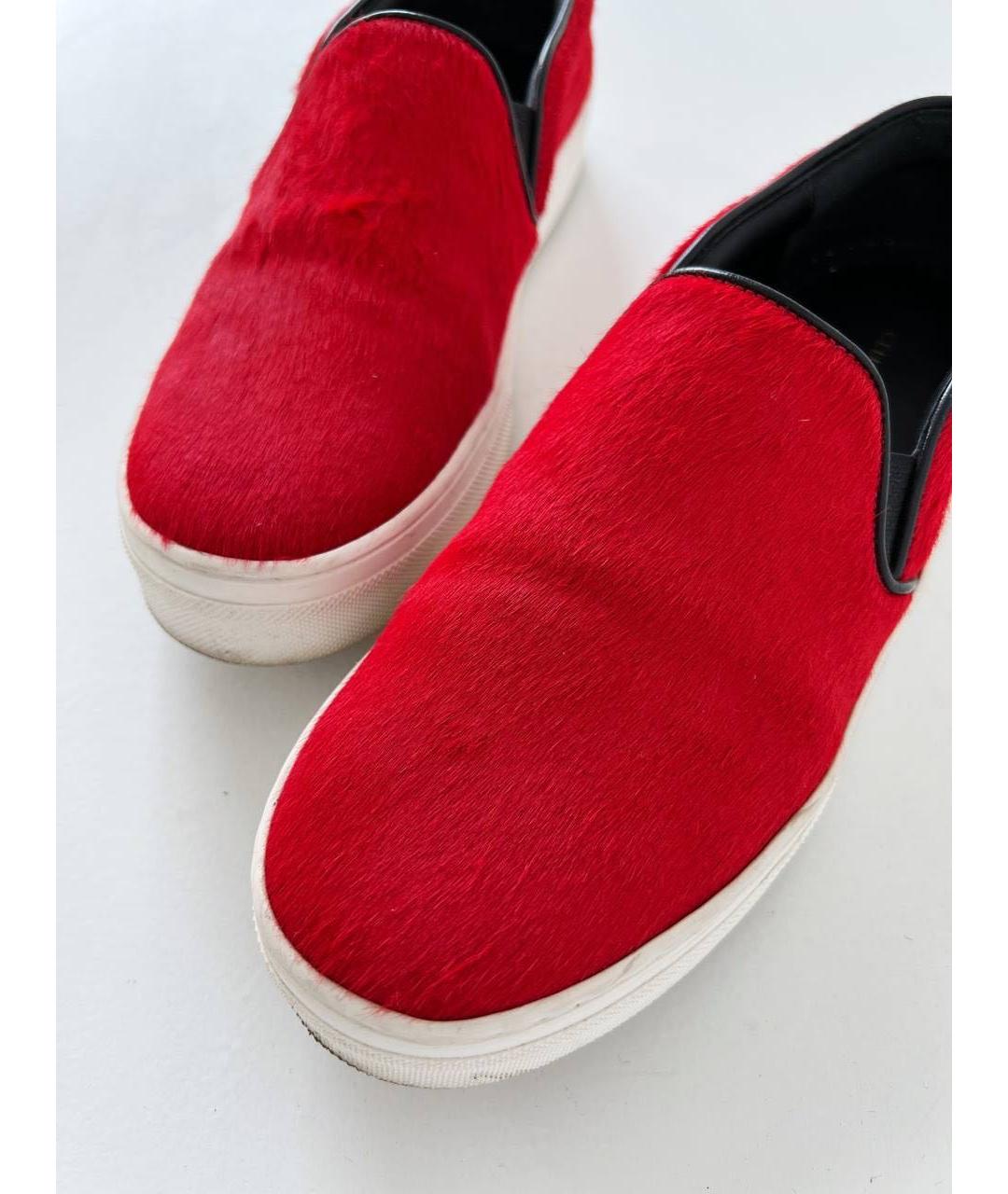 CELINE Красные слипоны, фото 4