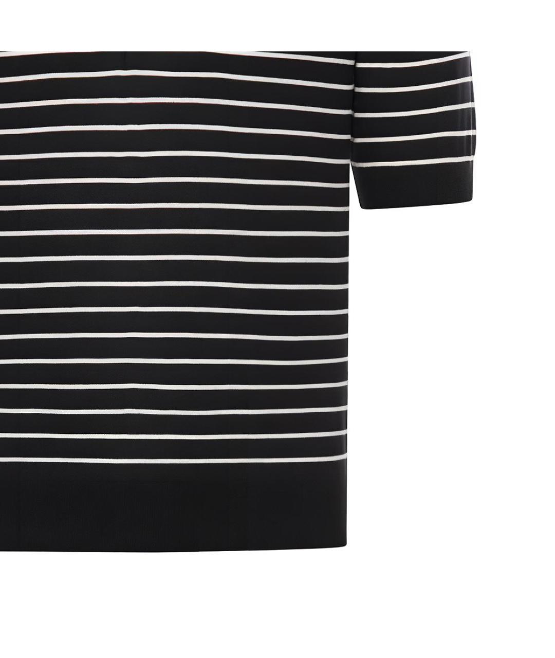 CELINE Черное поло с коротким рукавом, фото 4