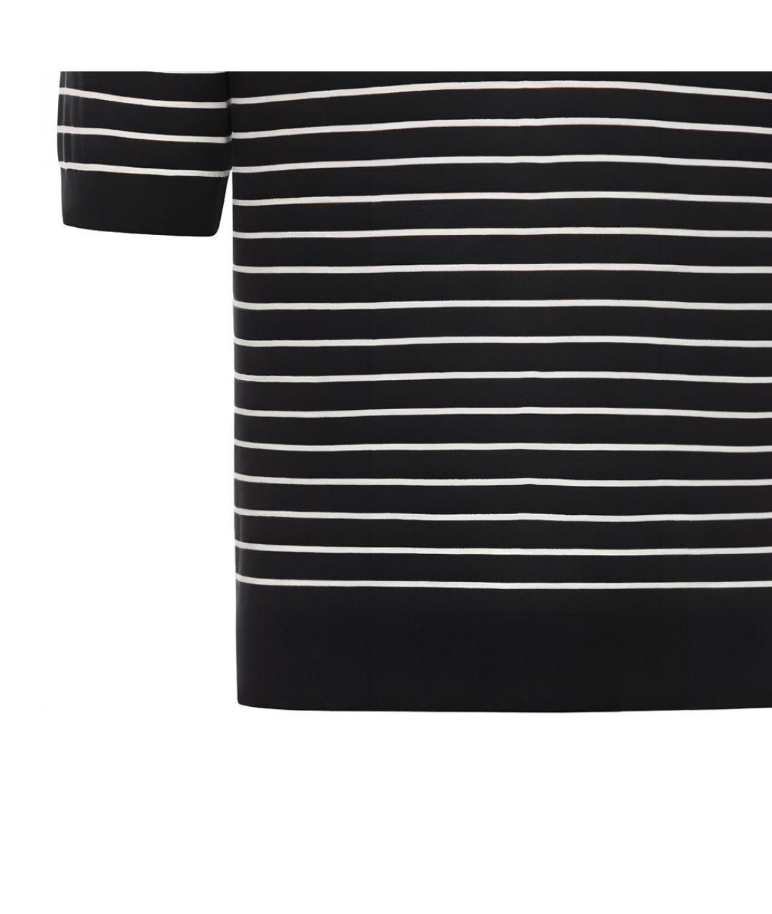 CELINE Черное поло с коротким рукавом, фото 3