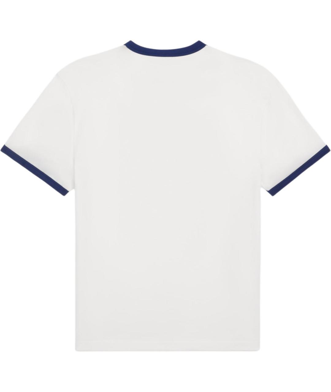 CELINE Белая хлопковая футболка, фото 2