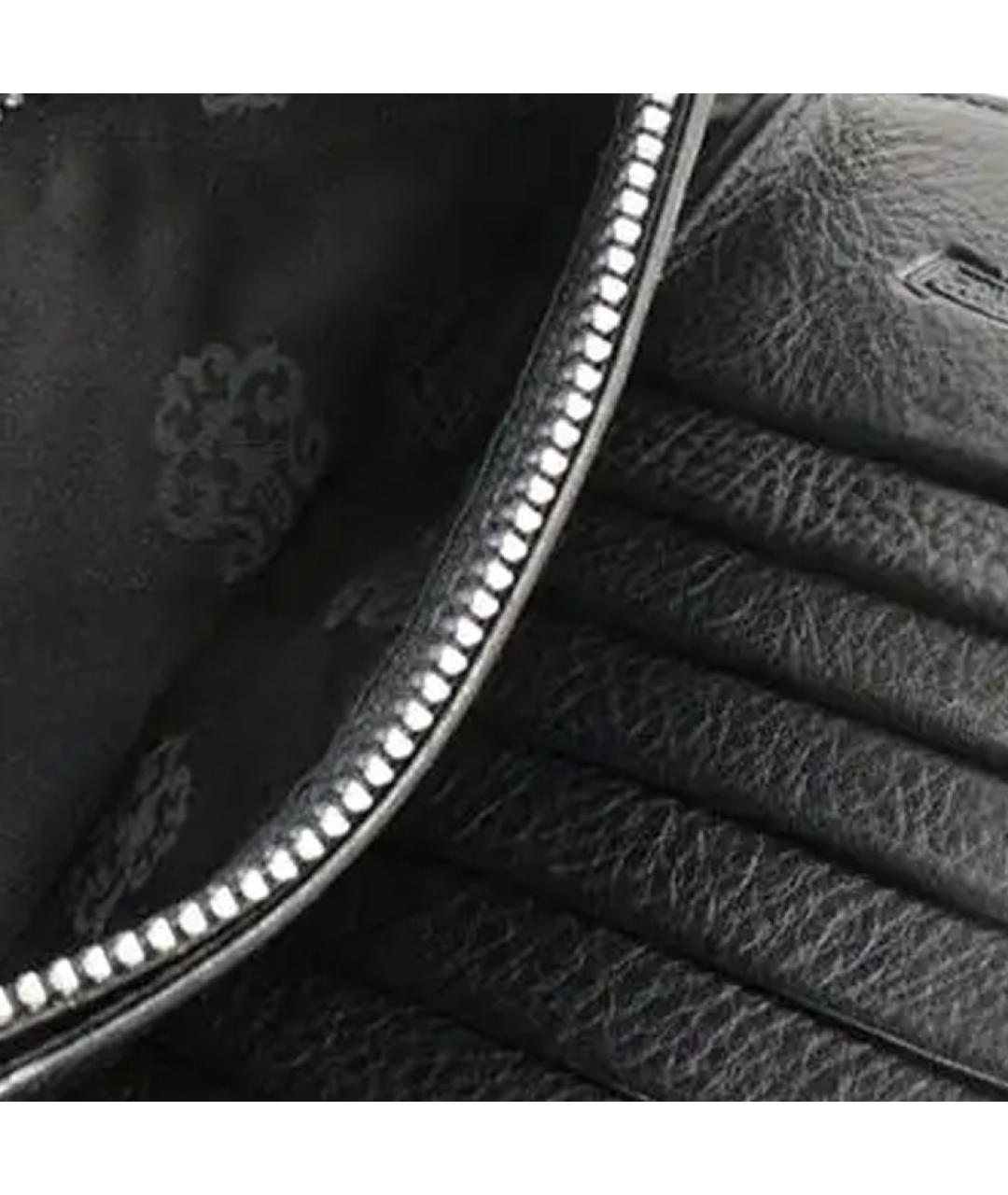 CHROME HEARTS Черный кожаный кошелек, фото 8