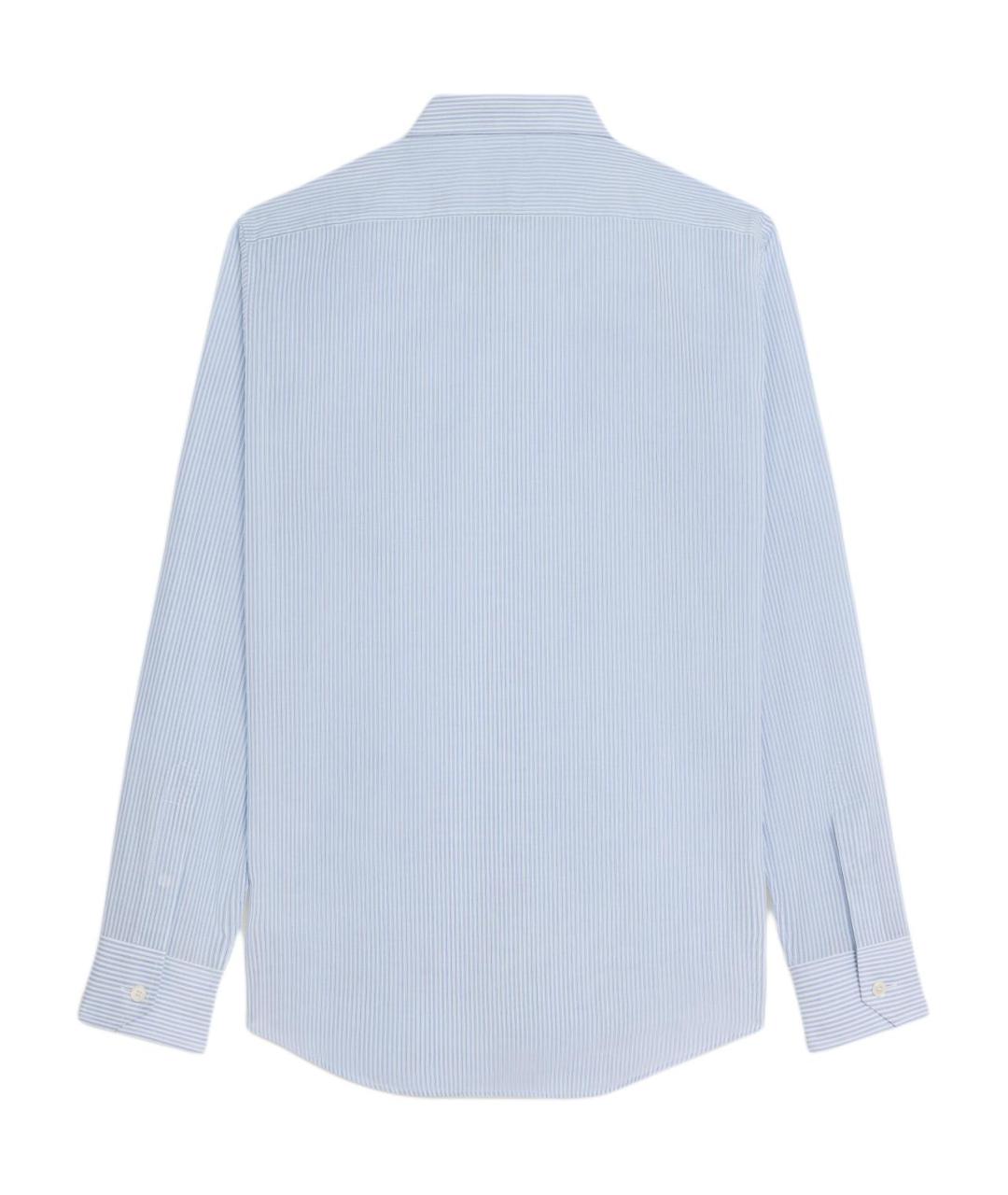 CELINE Голубая хлопковая кэжуал рубашка, фото 2