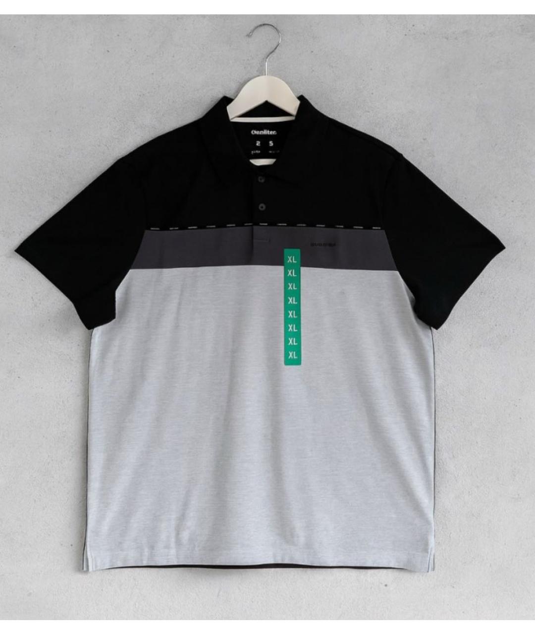 CALVIN KLEIN Черное хлопковое поло с коротким рукавом, фото 7