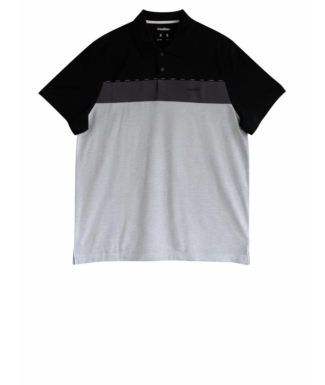 CALVIN KLEIN Черное хлопковое поло с коротким рукавом, фото 1