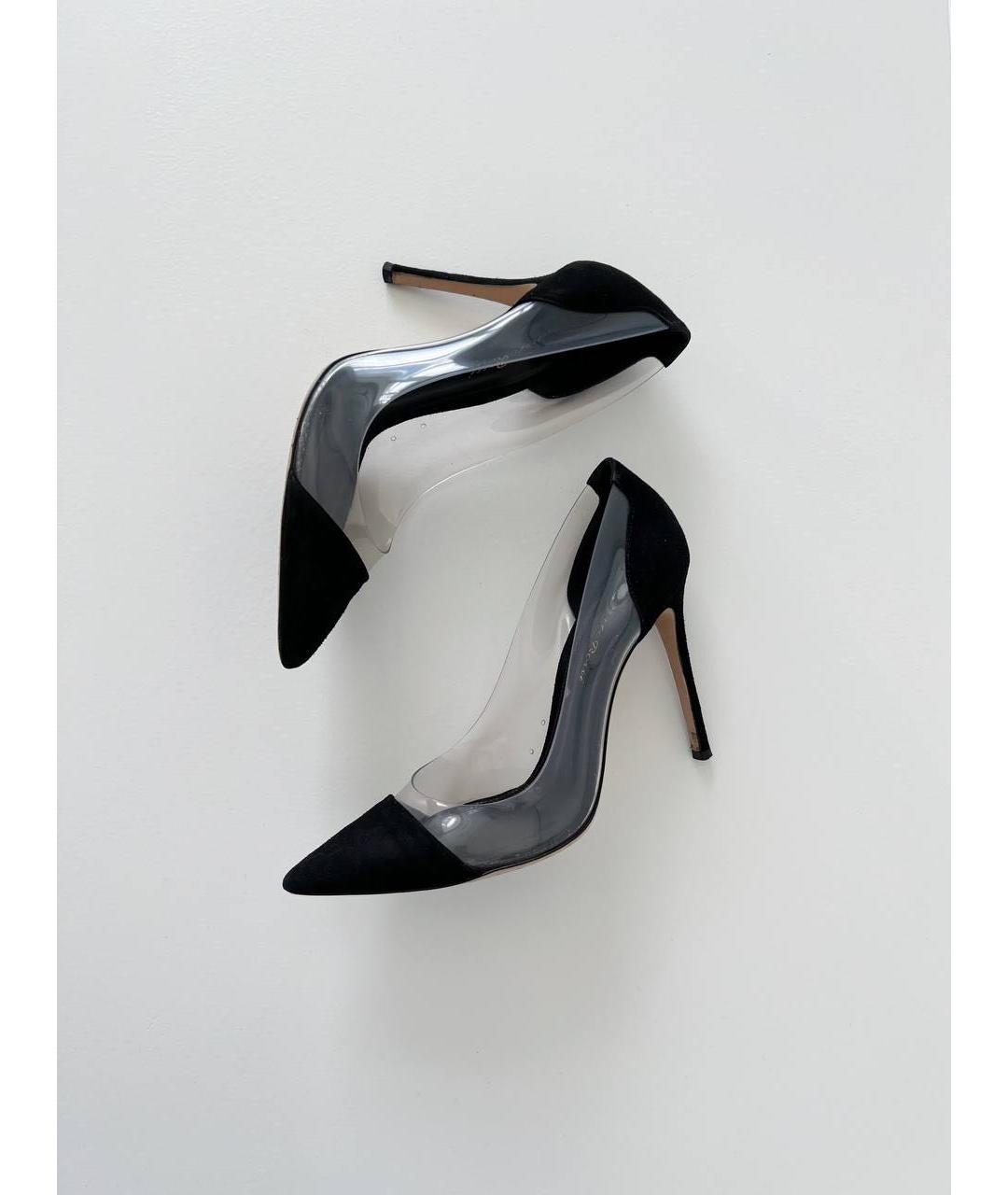 GIANVITO ROSSI Черные замшевые туфли, фото 4