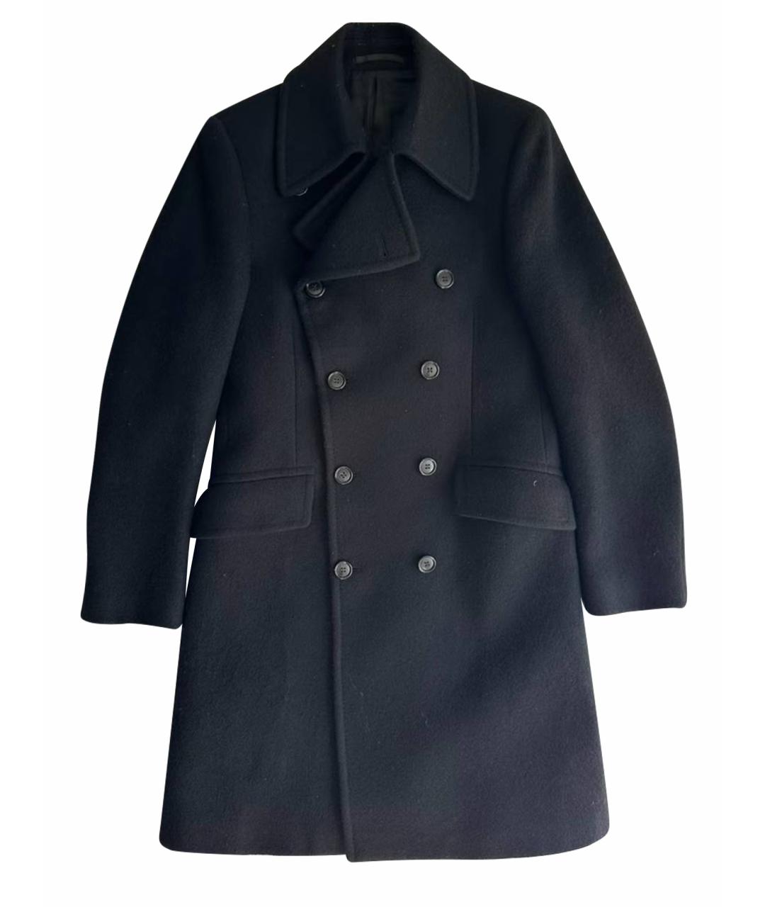 MIU MIU Черное шерстяное пальто, фото 1