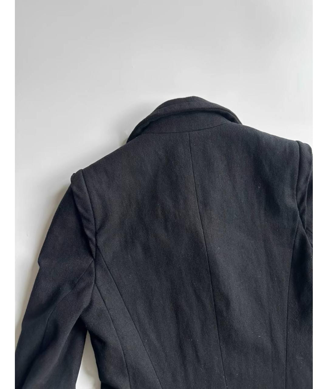 ANN DEMEULEMEESTER Черное хлопковое пальто, фото 2