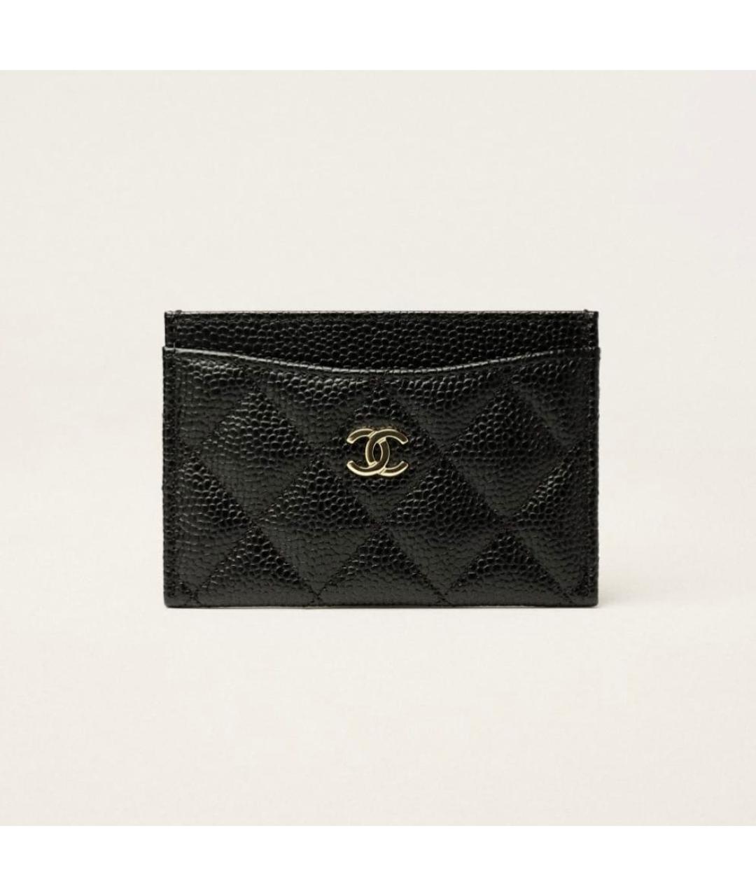 CHANEL Черный кожаный кардхолдер, фото 7