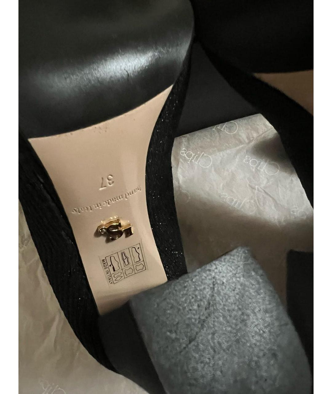 LE SILLA Черные текстильные ботильоны, фото 5