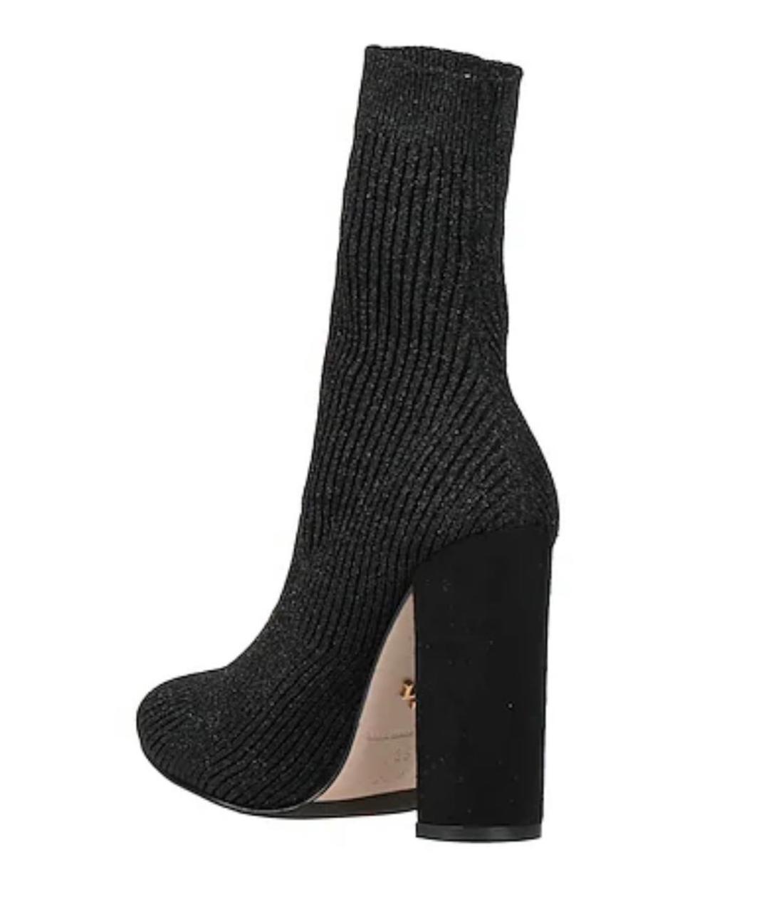 LE SILLA Черные текстильные ботильоны, фото 7