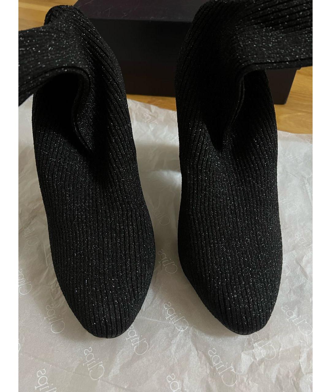 LE SILLA Черные текстильные ботильоны, фото 4