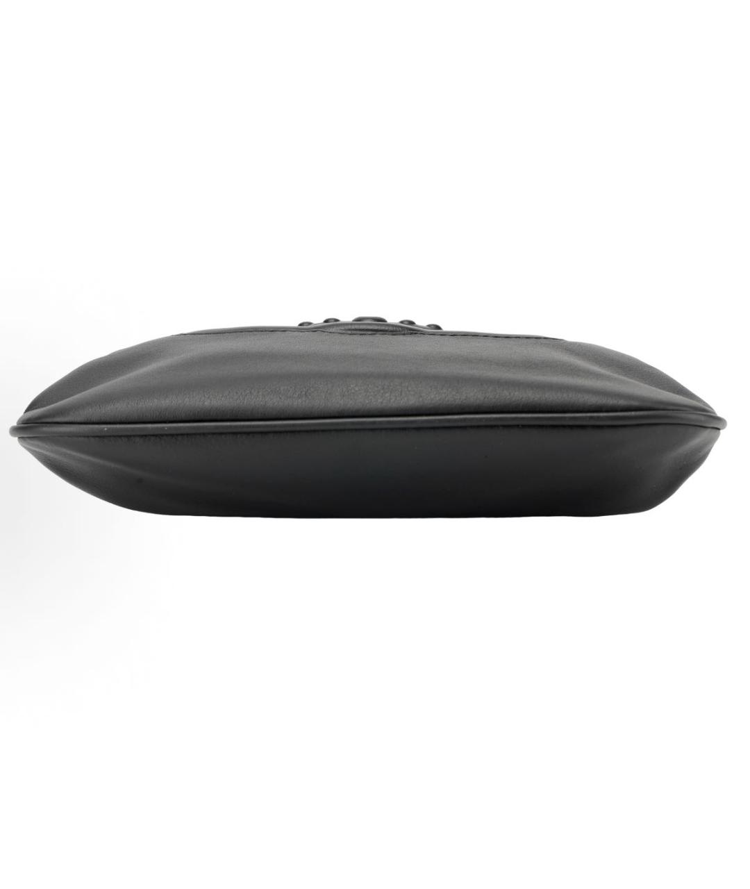 VIVIENNE WESTWOOD Черная кожаная сумка с короткими ручками, фото 5