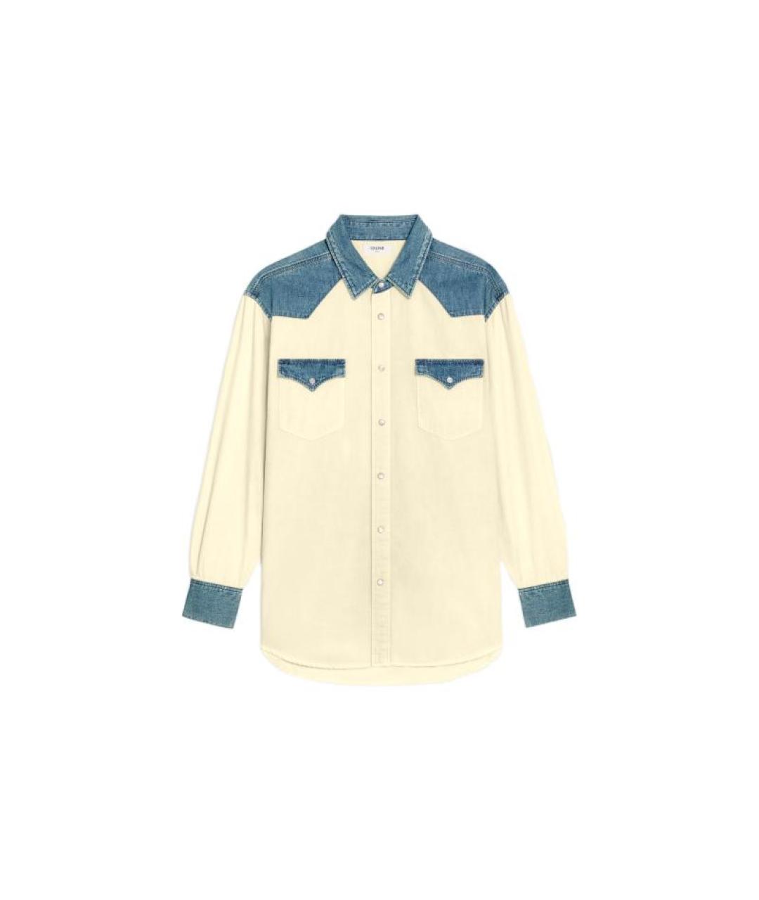 CELINE Мульти хлопковая кэжуал рубашка, фото 1
