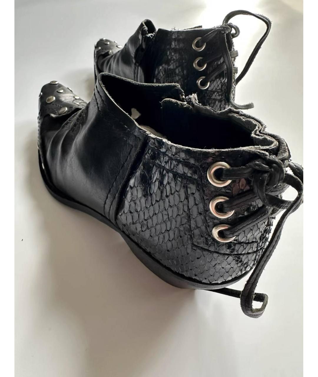 JUNYA WATANABE Черные кожаные брогги и оксфорды, фото 3