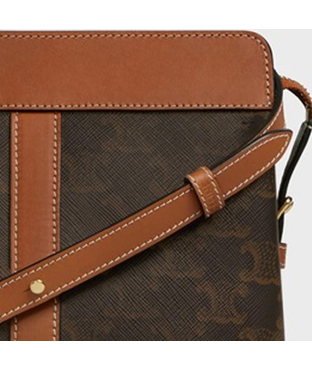 CELINE Коричневая сумка через плечо, фото 5