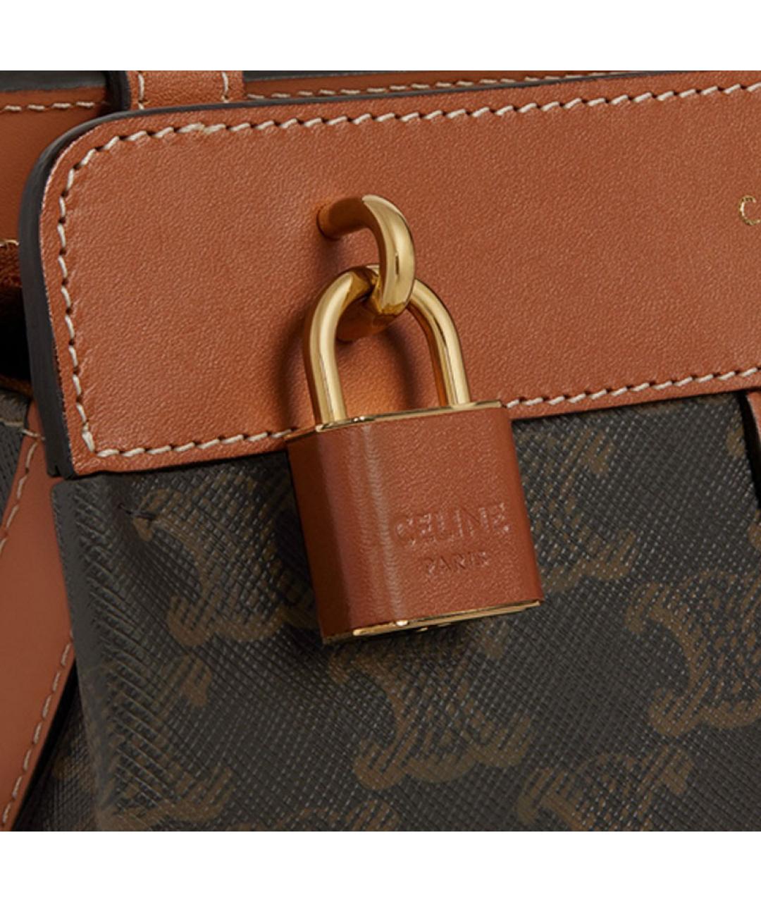CELINE Коричневая сумка через плечо, фото 4