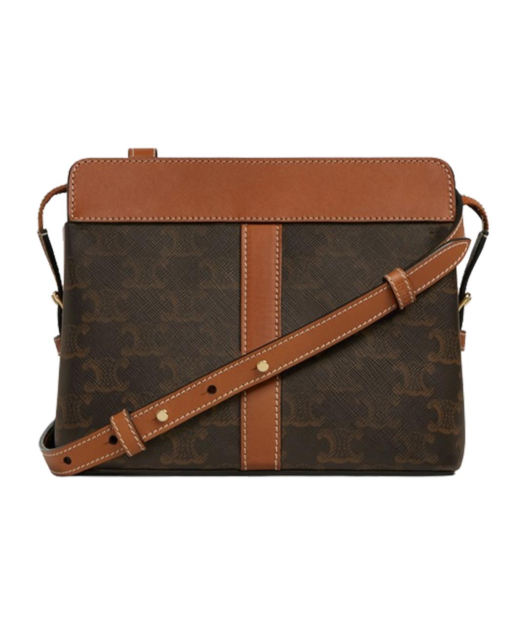 CELINE Коричневая сумка через плечо, фото 3