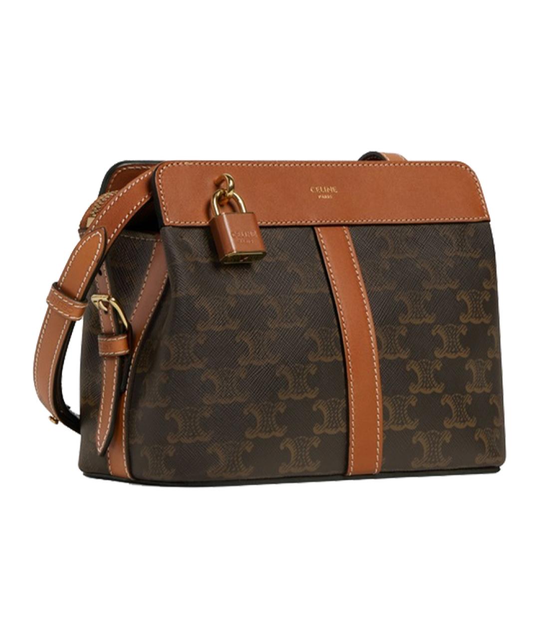 CELINE Коричневая сумка через плечо, фото 2