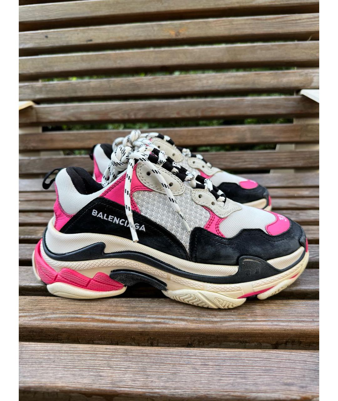 BALENCIAGA Мульти кожаные кроссовки, фото 5