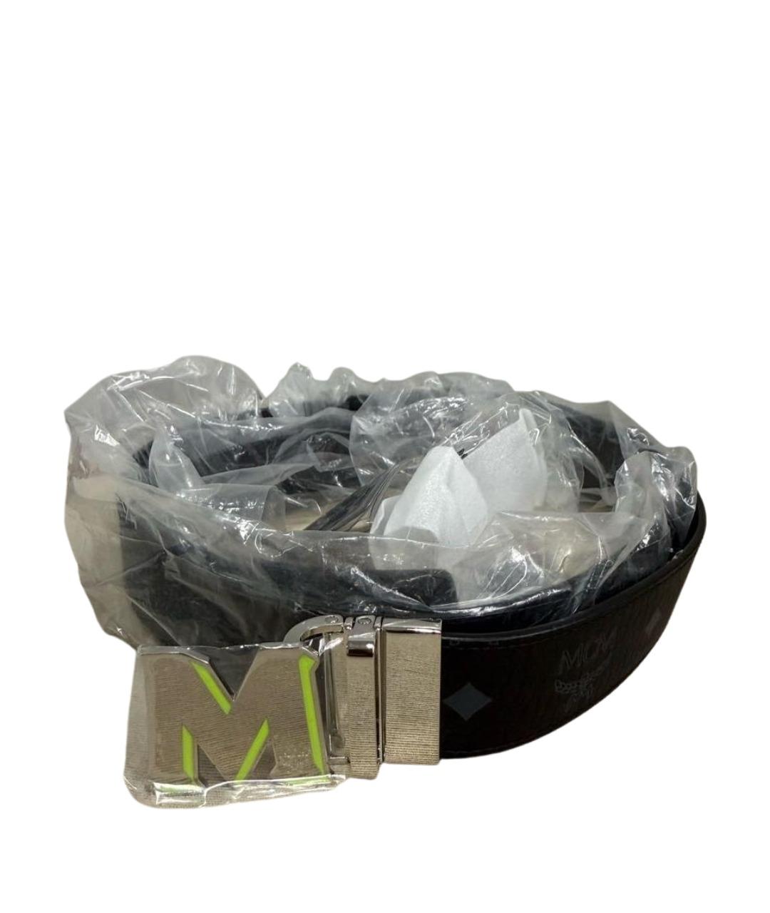 MCM Черный кожаный ремень, фото 1