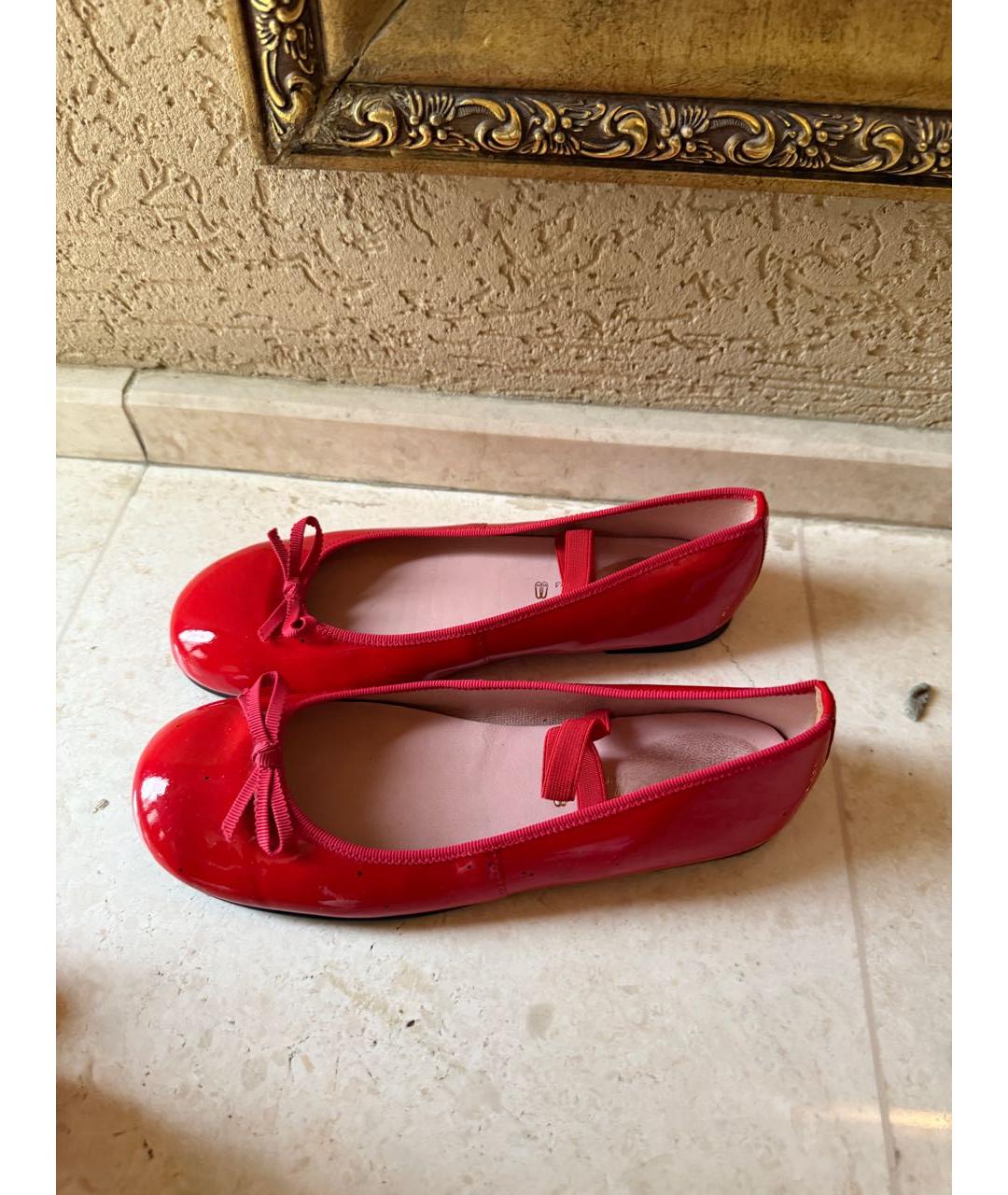 PRETTY BALLERINAS Красные балетки из лакированной кожи, фото 3