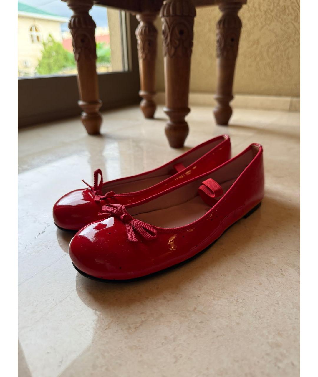PRETTY BALLERINAS Красные балетки из лакированной кожи, фото 6