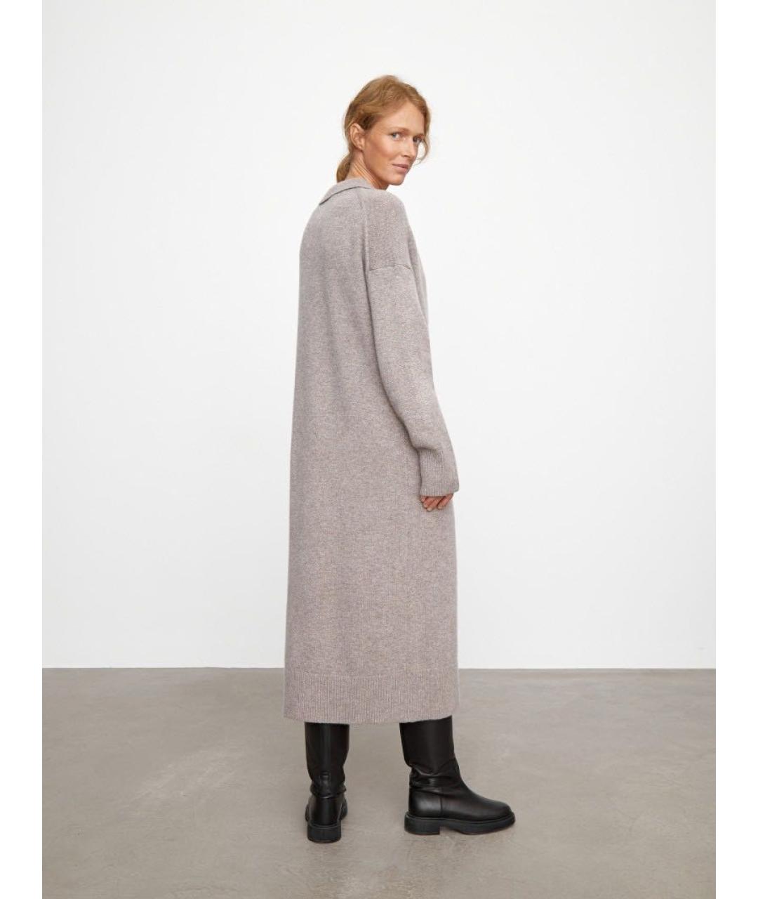 12 STOREEZ Коричневое шерстяное повседневное платье, фото 2