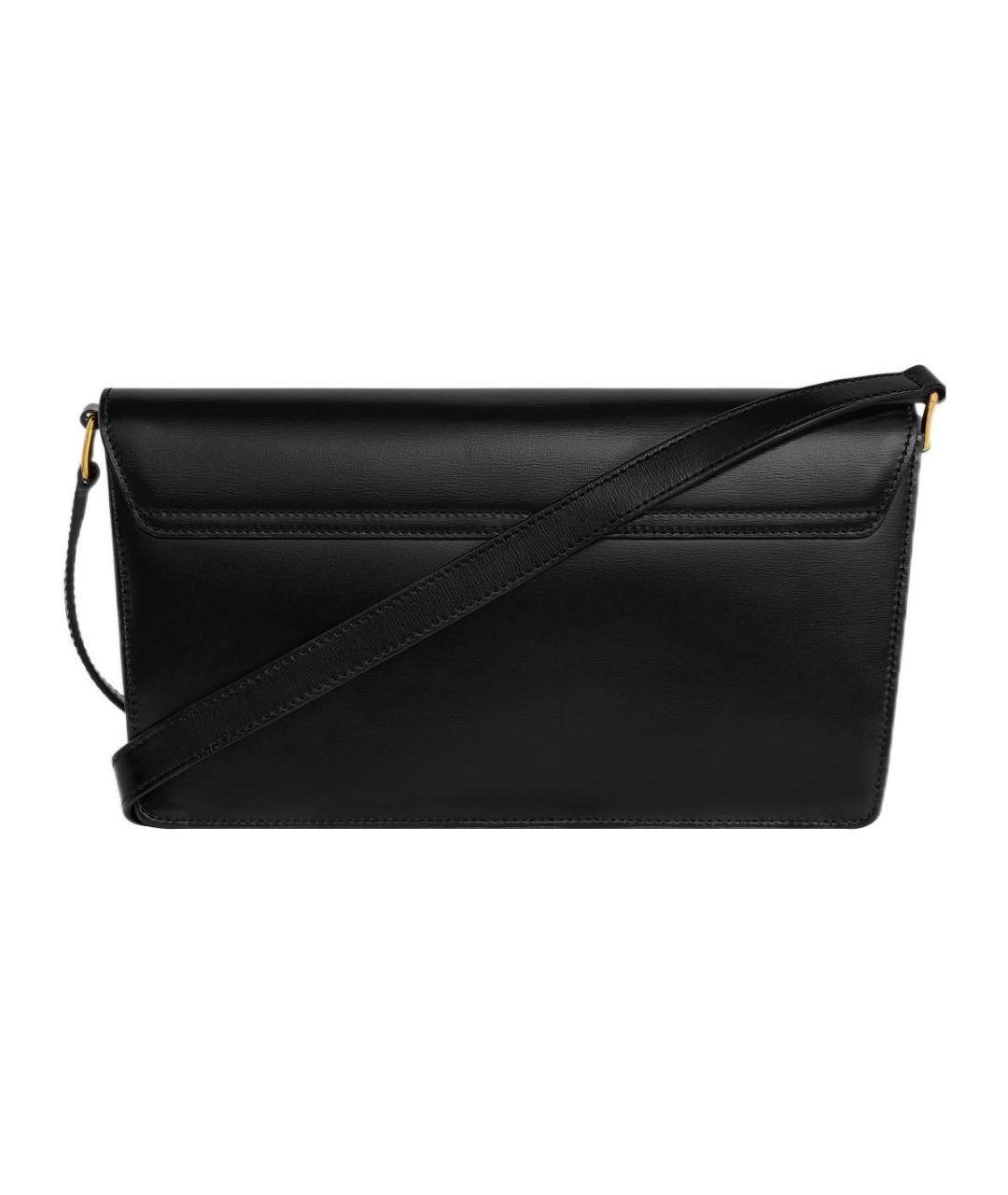 CELINE Черная кожаная сумка через плечо, фото 3