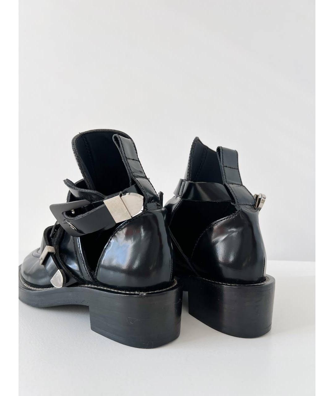 BALENCIAGA Черные кожаные ботинки, фото 5