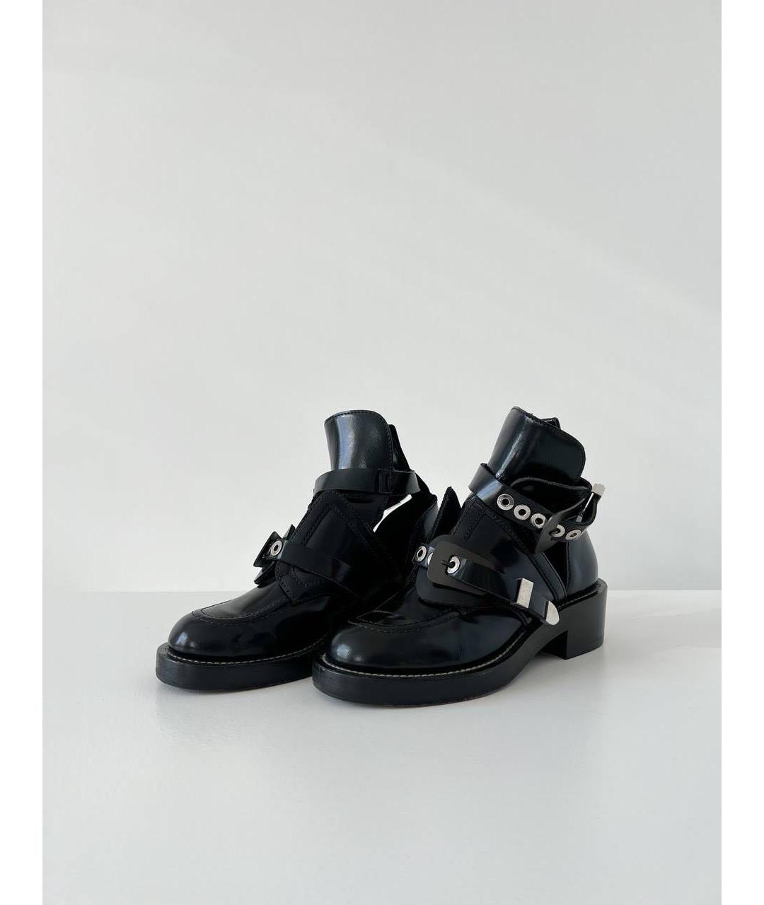 BALENCIAGA Черные кожаные ботинки, фото 7