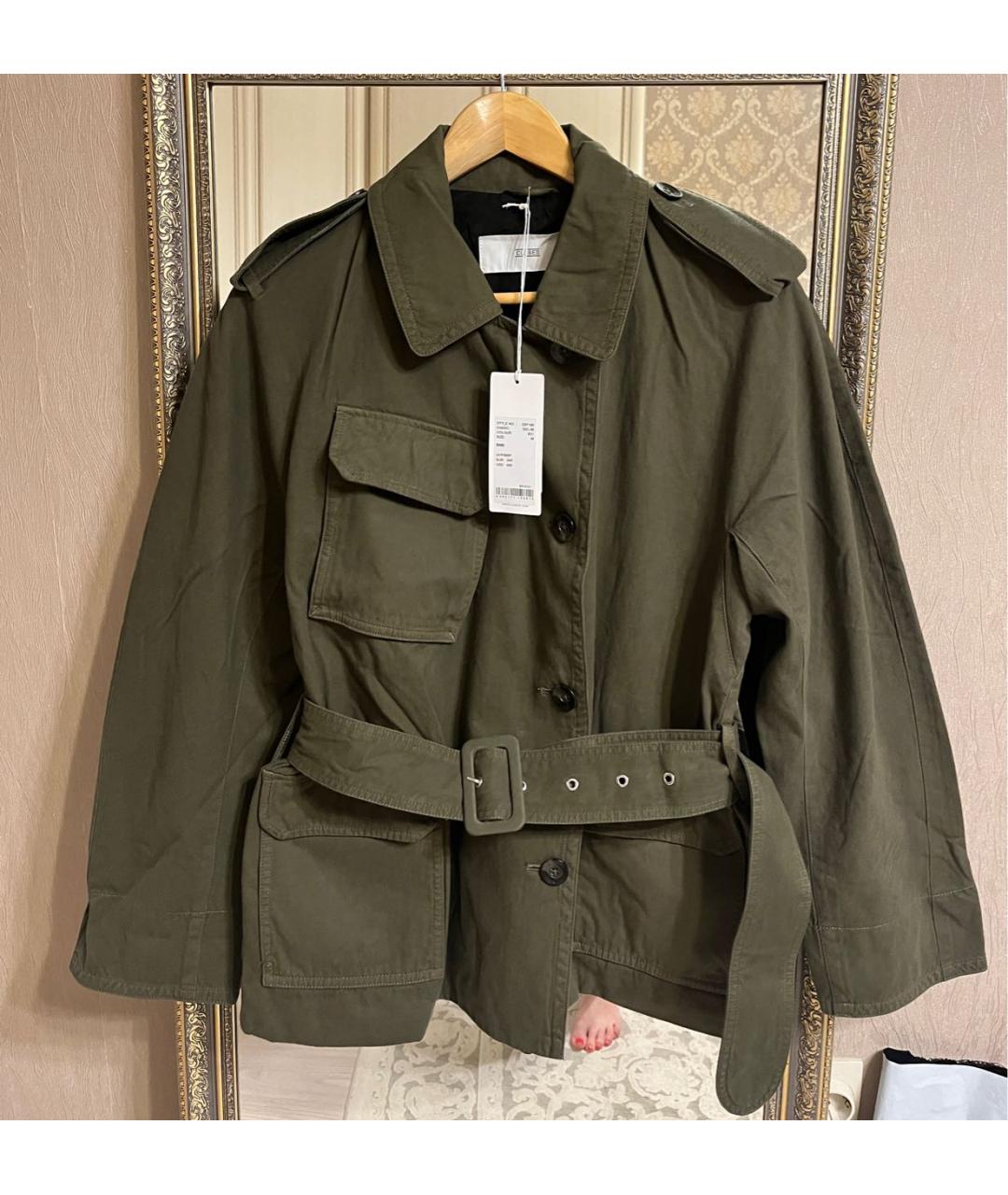 CLOSED Хаки хлопковая куртка, фото 4