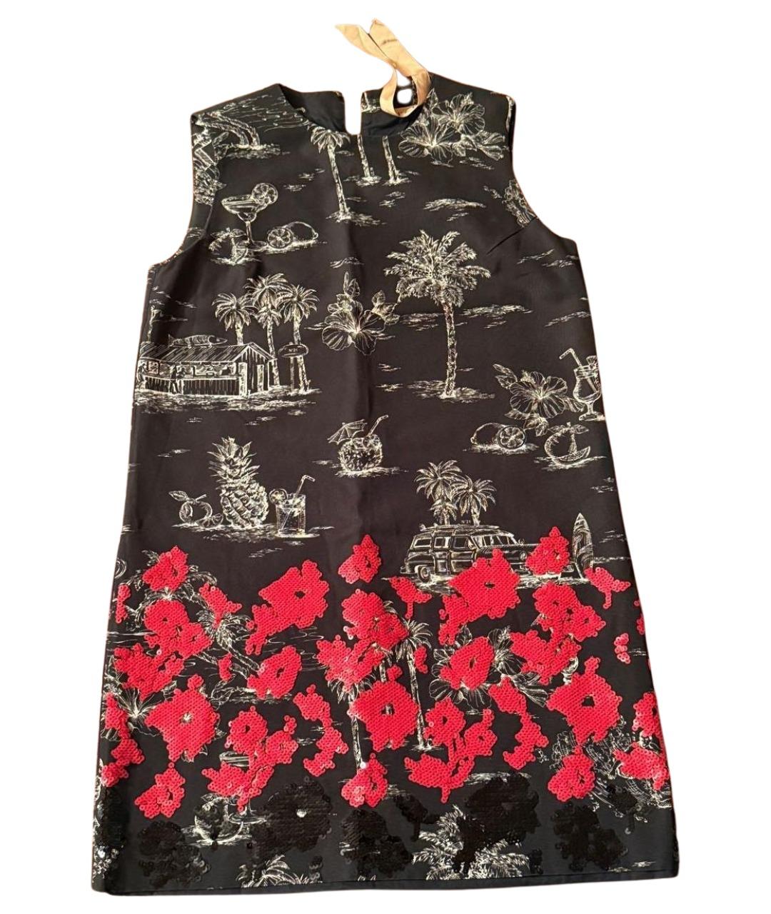 NO. 21 Черное хлопковое коктейльное платье, фото 1