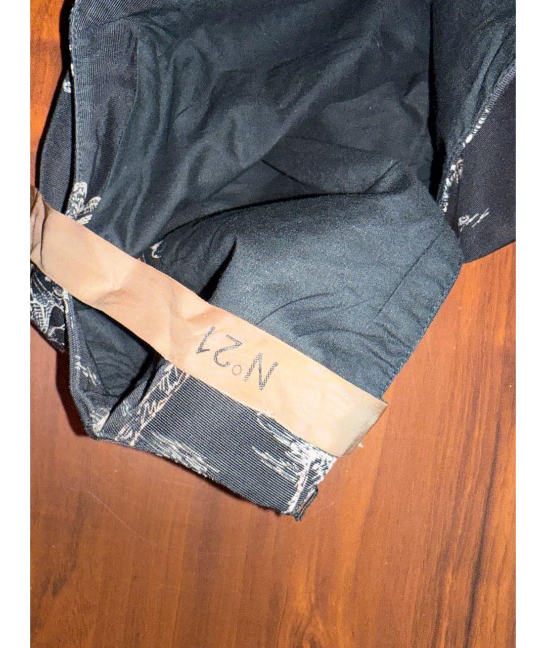 NO. 21 Черное хлопковое коктейльное платье, фото 3