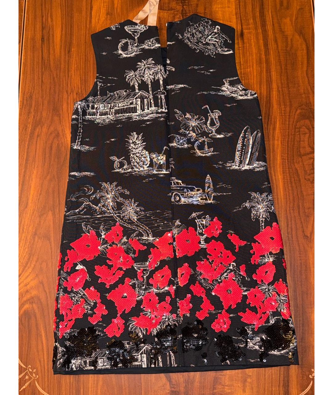 NO. 21 Черное хлопковое коктейльное платье, фото 2