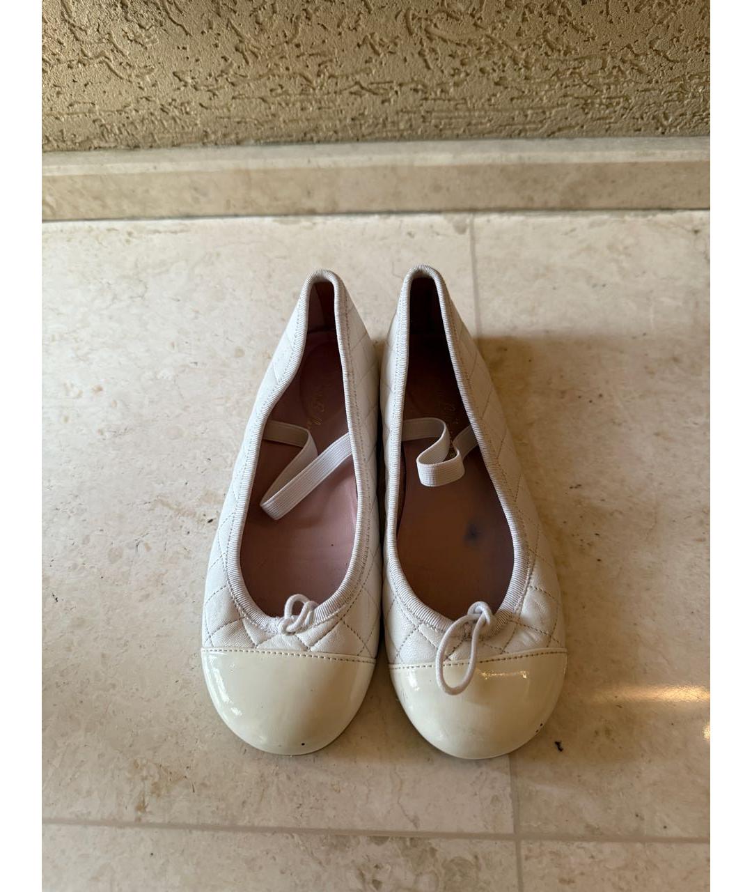 PRETTY BALLERINAS Бежевые кожаные балетки, фото 4