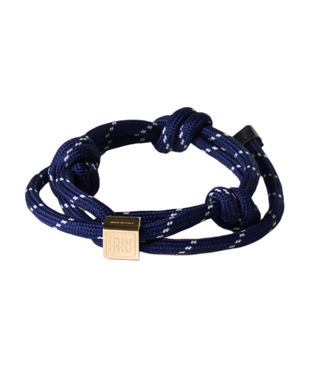 MIU MIU Синий браслет, фото 1